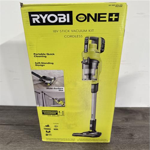 California NEW Sealed Box Ryobi One+ 18V Stick Vacuum Kit Cordless; Includes (1) Battery & Charger