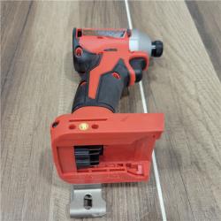 AS-IS  Milwaukee 2953-20 18V Lithium-Ion Brushless Cordless 1/4   Hex Impact Driver Bare Tool  Red