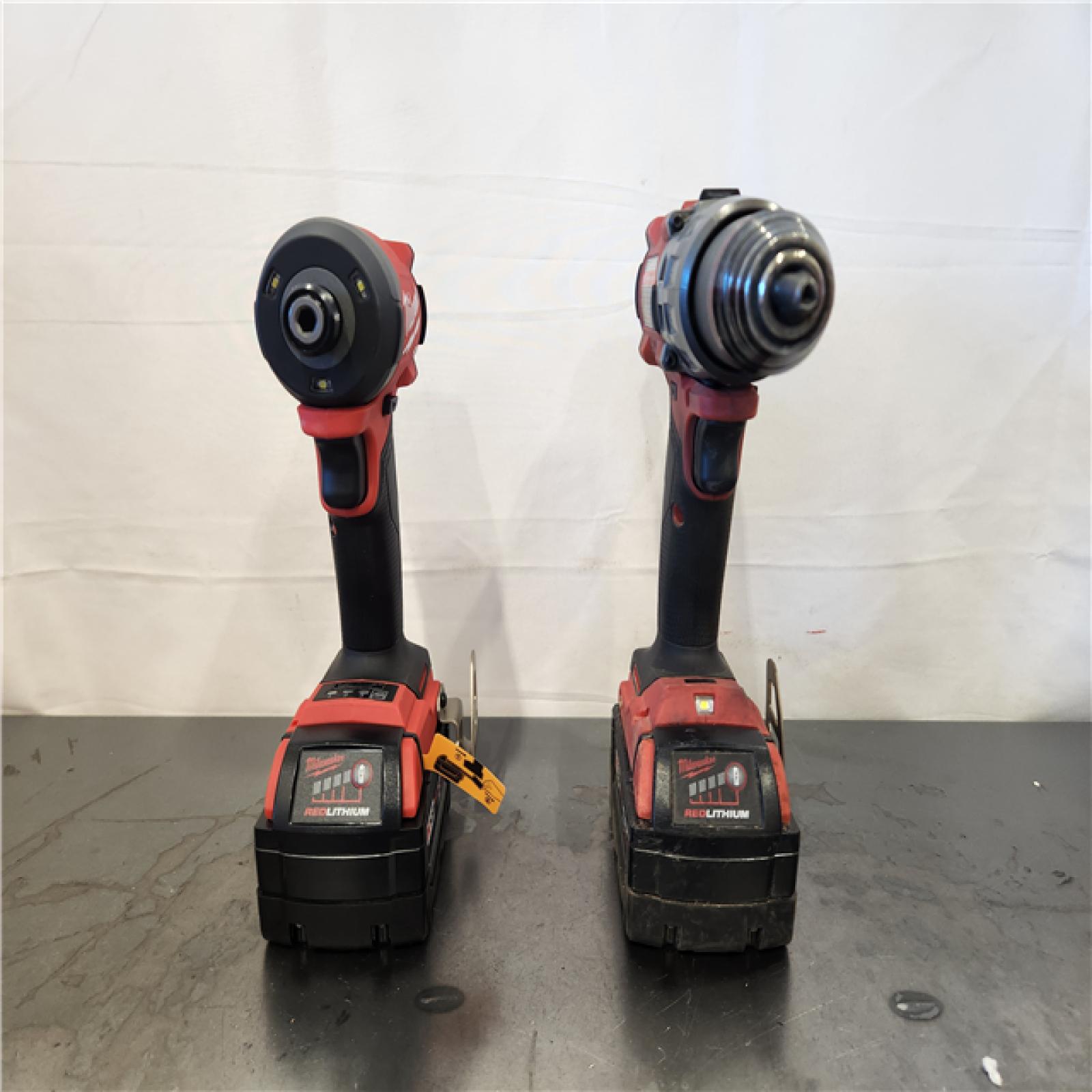 AS-IS- Milwaukee FUEL 18V Lithium-Ion Brushless Cordless Hammer Drill and Impact Driver Combo Kit