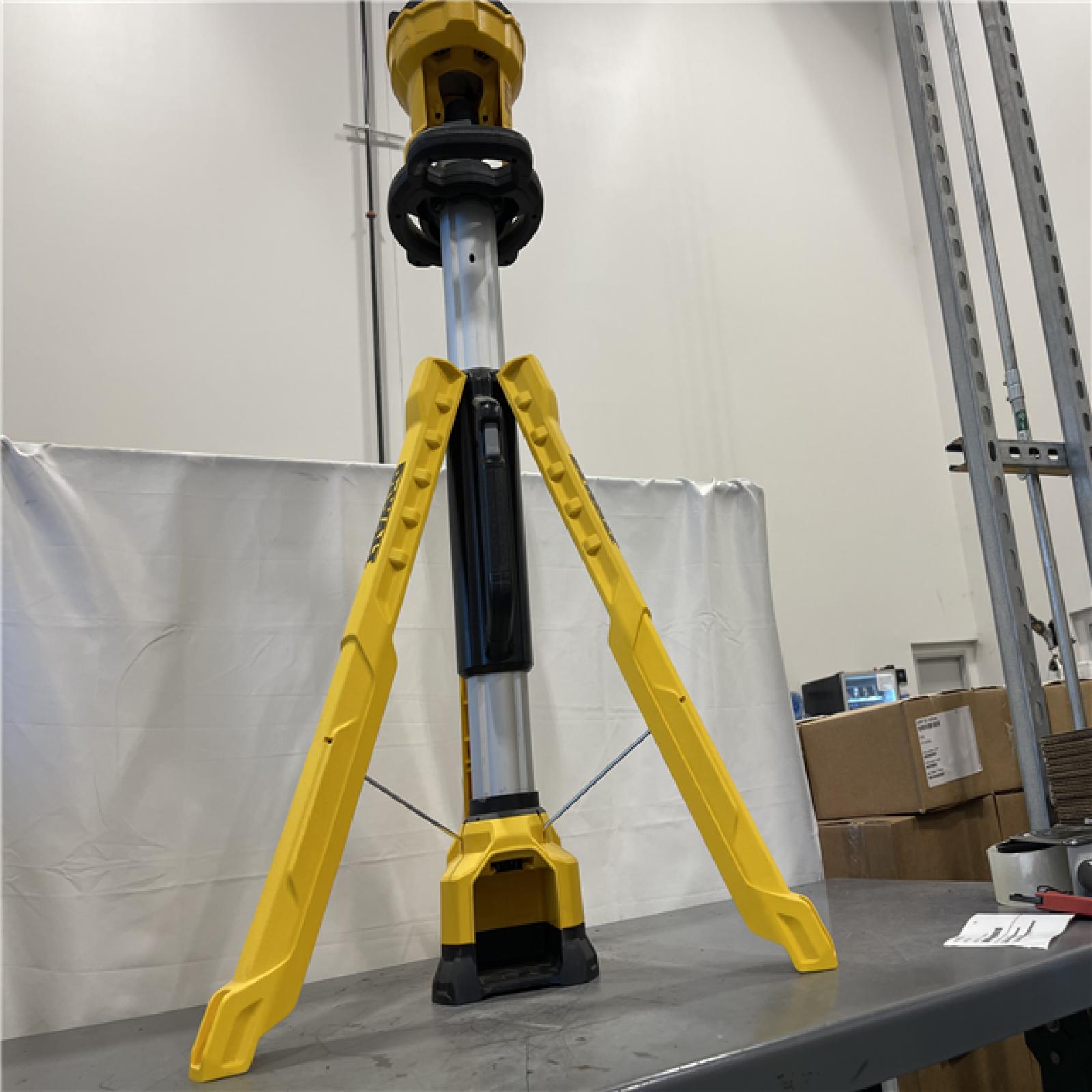 AS-IS - DEWALT 20V MAX 3000-Lumen Adjustable LED Tripod Light (Tool Only)