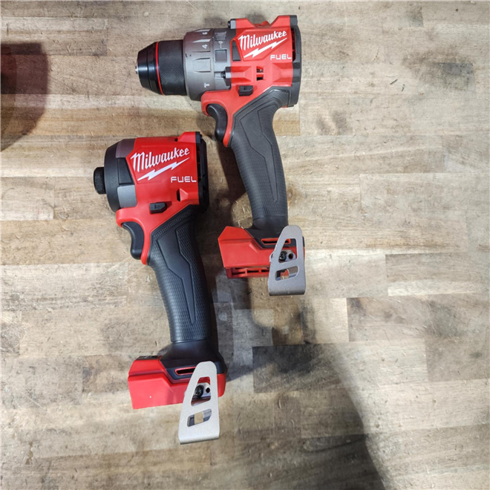 HOUSTON LOCATION - AS-IS Milwaukee FUEL 18V Lithium-Ion Brushless Cordless Hammer Drill and Impact Driver Combo Kit