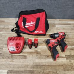 HOUSTON LOCATION - AS - IS Milwaukee 2 Tool Combo Kit W/ (2) Battery & Charger