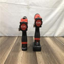 AS-IS Milwaukee FUEL 12-Volt Lithium-Ion Brushless Cordless Hammer Drill and Impact Driver Combo Kit