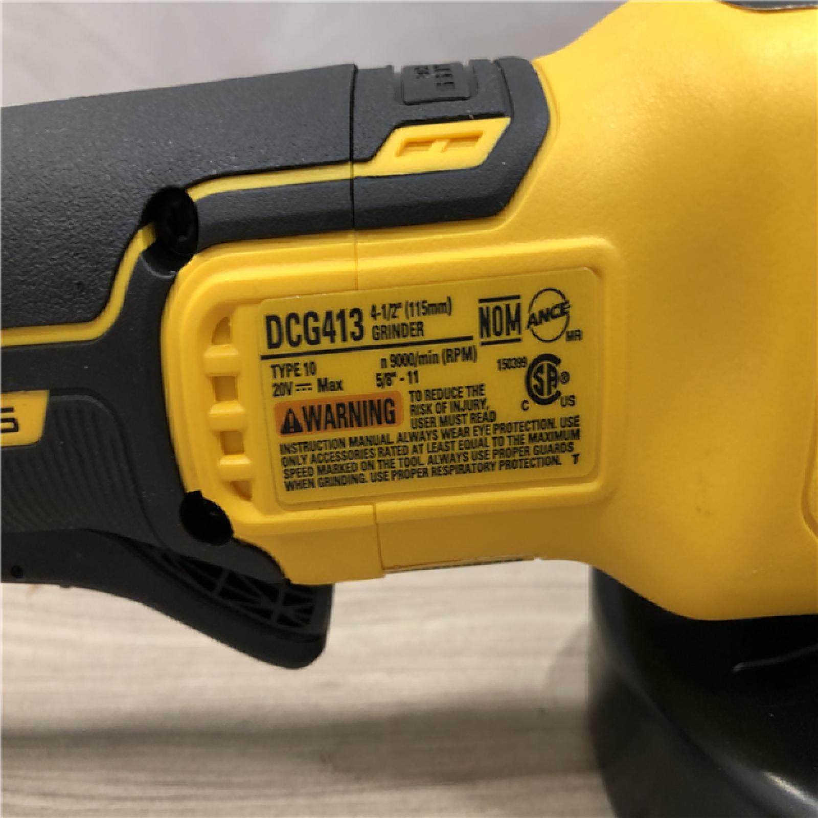 AS-IS DEWALT 20V MAX XR Cordless 4.5 in. Paddle Switch Small Angle Grinder (Tool Only)