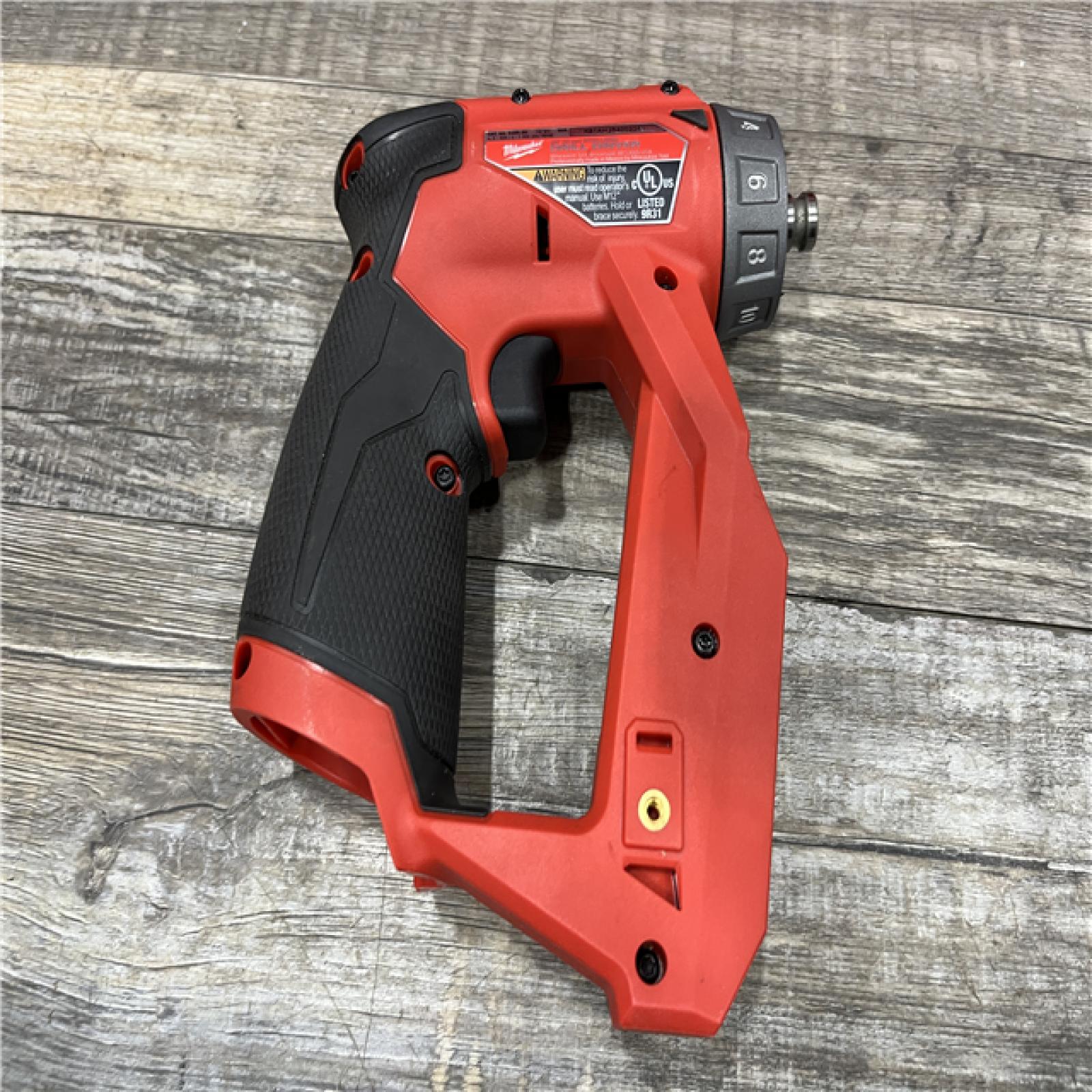 AS-IS Milwaukee  FUEL 12V Lithium-Ion Brushless Cordless 4-in-1 Installation 3/8 in. Drill Driver Kit