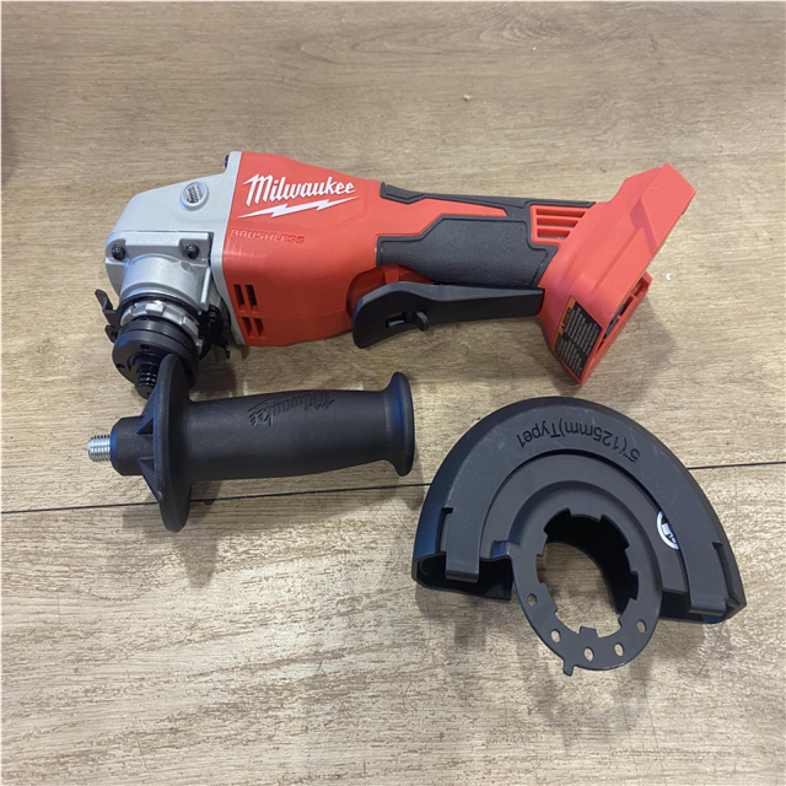 AS-IS Milwaukee 18V Lithium-Ion Brushless Cordless 4-1/2 in./5 in. Grinder w/Paddle Switch (Tool-Only)