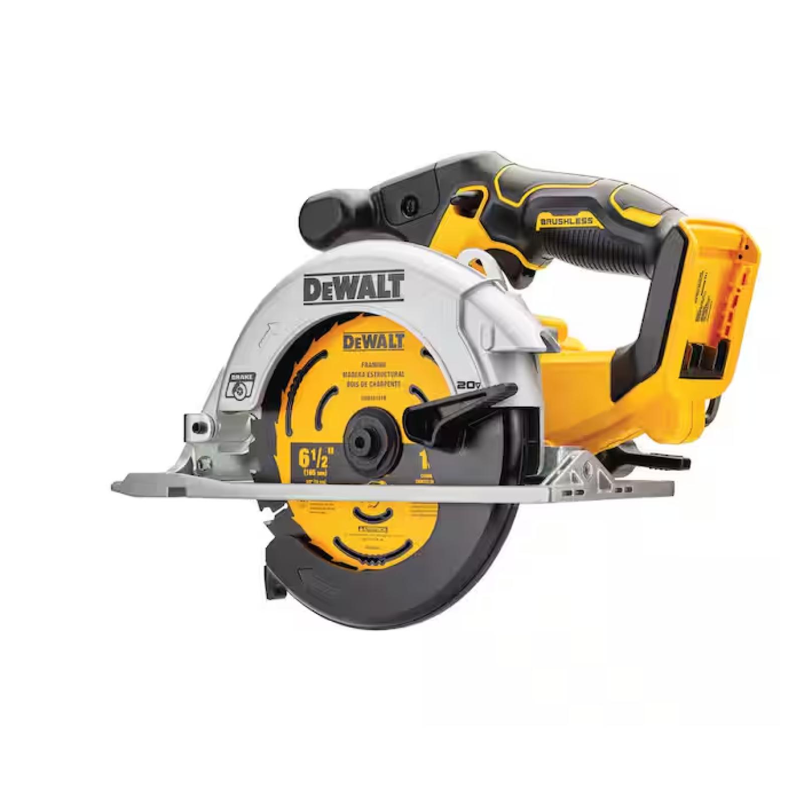 NEW! - DEWALT 20V MAX Cordless Brushless 6-1/2 in. Sidewinder Style Circular Saw (Tool Only)