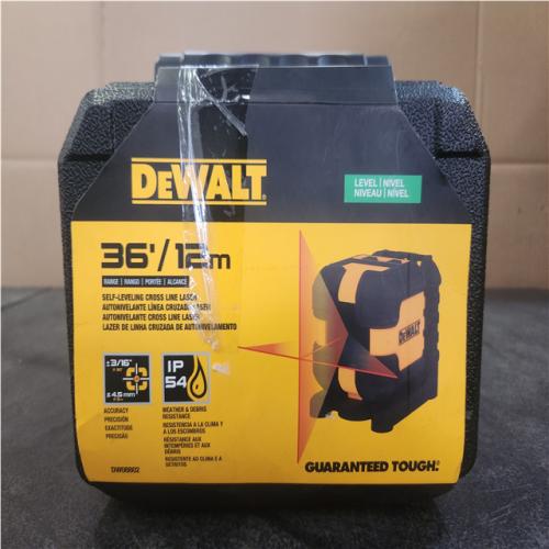 Phoenix NEW DEWALT 40 ft. Red Self-Leveling Cross Line Laser Level with (2) AA Batteries & Case