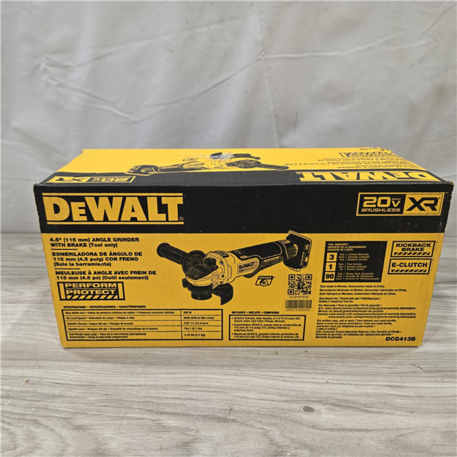 NEW! -  DeWalt 20-Volt MAX XR Cordless 4-1/2 in. Small Angle Grinder (Tool-Only)