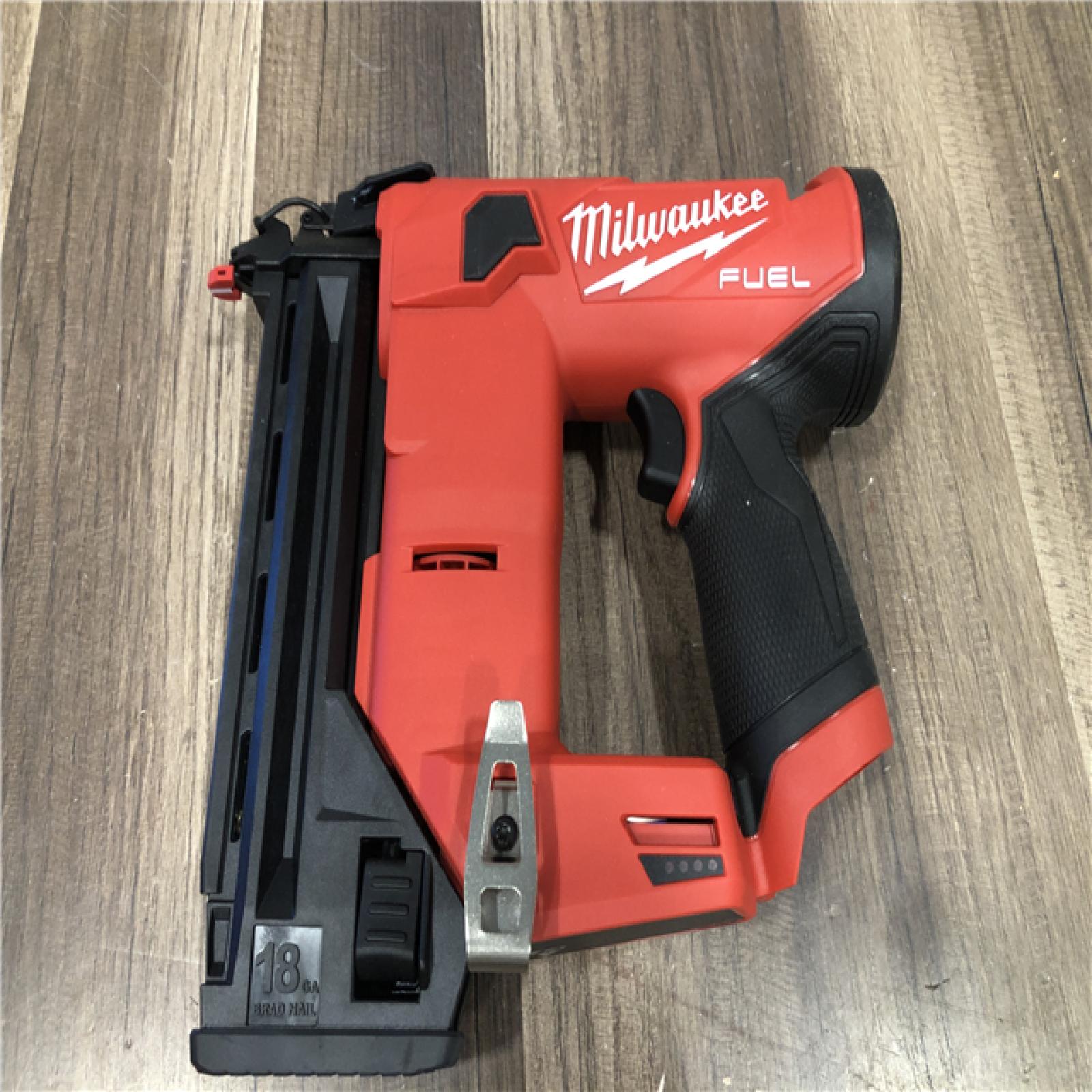 AS-IS Milwaukee FUEL 12-Volt Lithium-Ion Brushless Cordless 18-Gauge 1-1/2 in. Compact Brad Nailer (Tool Only)