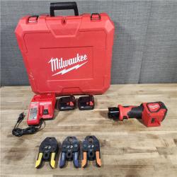 HOUSTON LOCATION - AS-IS (APPEARS LIKE NEW) Milwaukee-2674-22P M18 Short Throw Press Tool Kit W/ Viega PureFlow Jaws