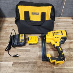 HOUSTON LOCATION - AS - IS DEWALT 20V MAX XR Lithium-Ion Cordless 18-Gauge Narrow Crown Stapler Kit