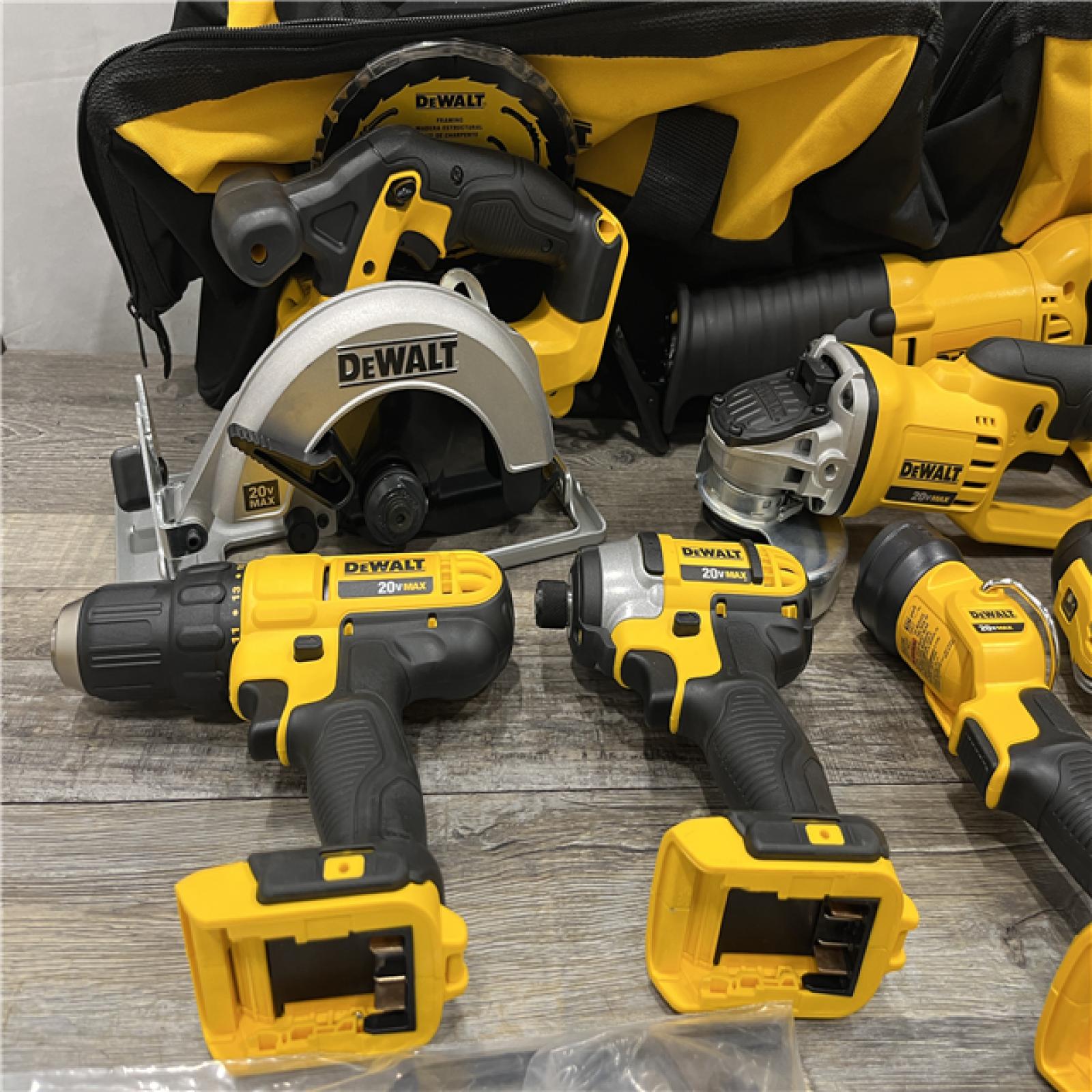 AS-IS DEWALT 20V MAX Cordless 9 Tool Combo Kit