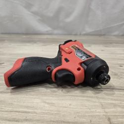 AS-IS Milwaukee 3453-22HSR M12 FUEL 12V Cordless 3/8 in. Ratchet and 1/4 in. Impact Driver Kit