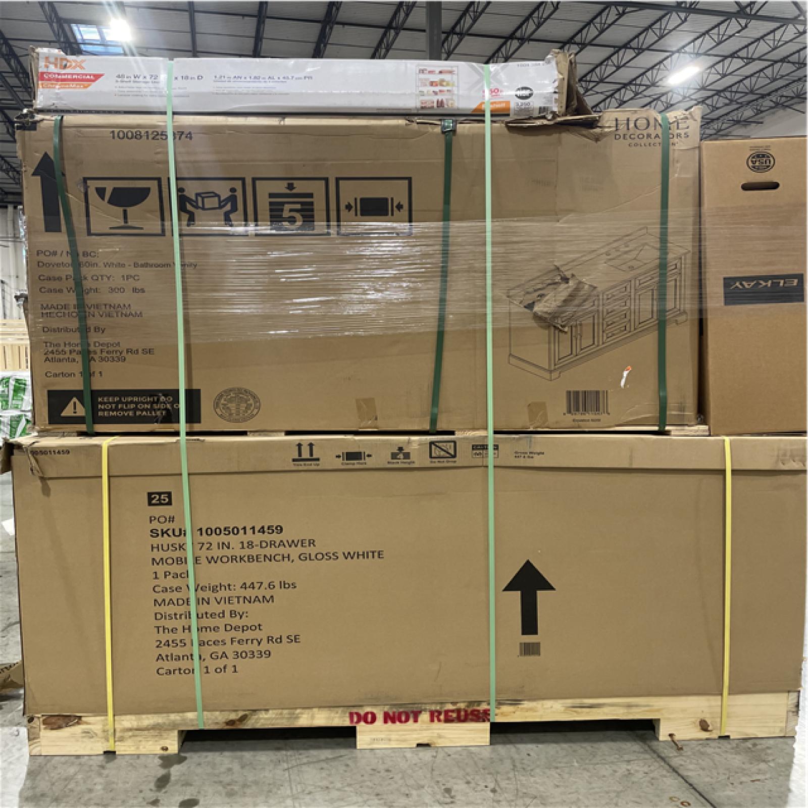 DALLAS LOCATION- AS-IS HOME IMPROVEMENT PALLET