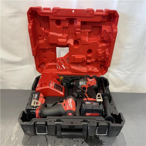 AS-IS - Milwaukee M18 FUEL 18V Lithium-Ion Brushless Cordless Hammer Drill and Impact Driver Combo Kit
