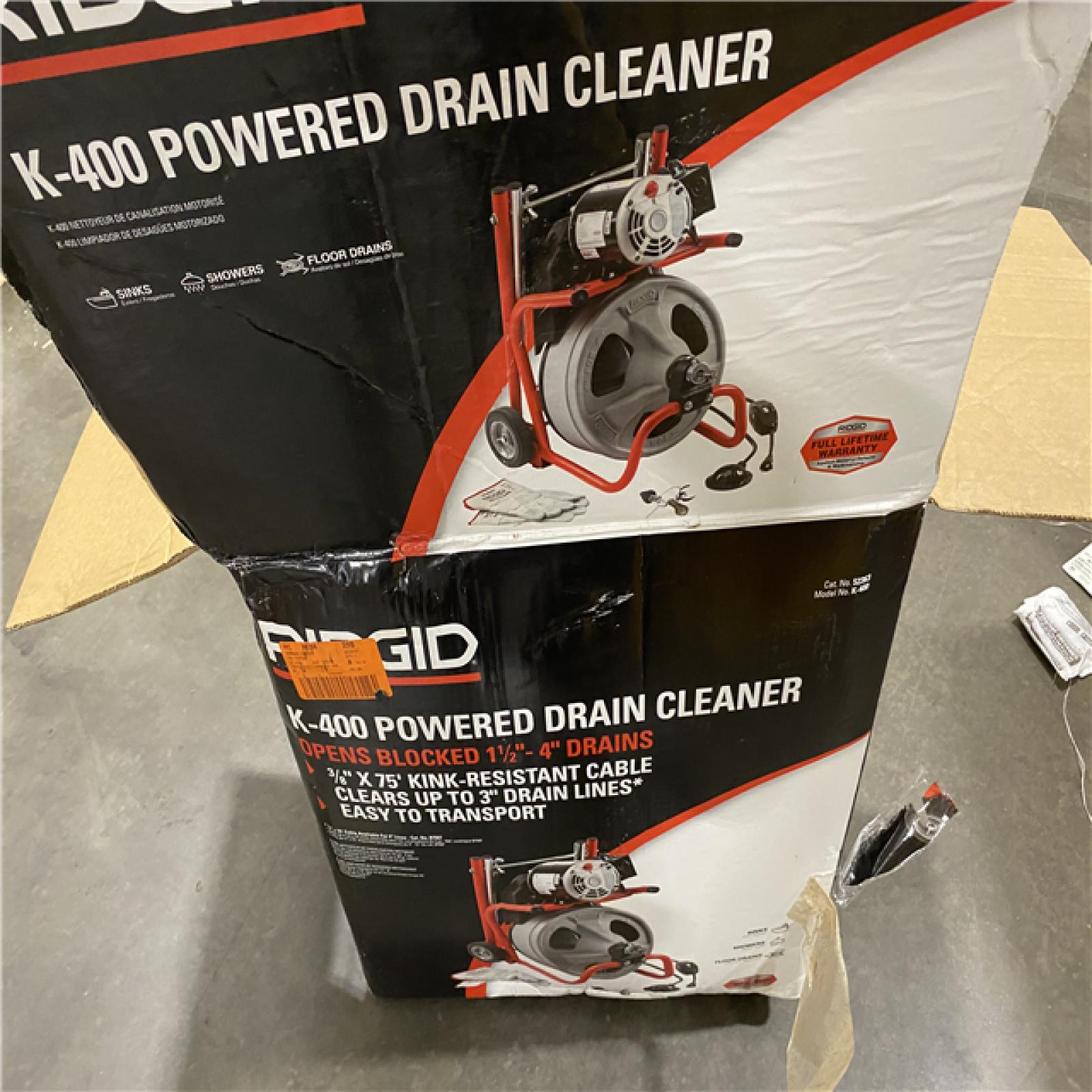 Dallas Location - As-Is RIDGID K-400 Drain Cleaning Snake Auger