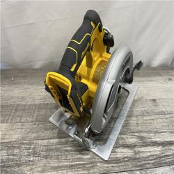 AS-IS DEWALT 20V MAX Cordless Brushless 7-1/4 in. Sidewinder Style Circular Saw with FLEXVOLT ADVANTAGE (Tool Only)