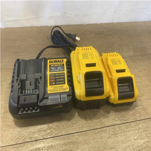 AS-IS DEWALT 20V MAX Lithium-Ion 6.0Ah and 4.0Ah Battery and Charger Starter Kit