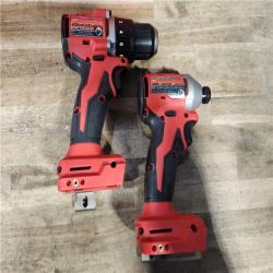 HOUSTON LOCATION - AS-IS Milwaukee M18 18V Lithium-Ion Brushless Cordless Compact Drill/Impact Combo Kit (2-Tool) W/(2) 2.0 Ah Batteries  Charger & Bag