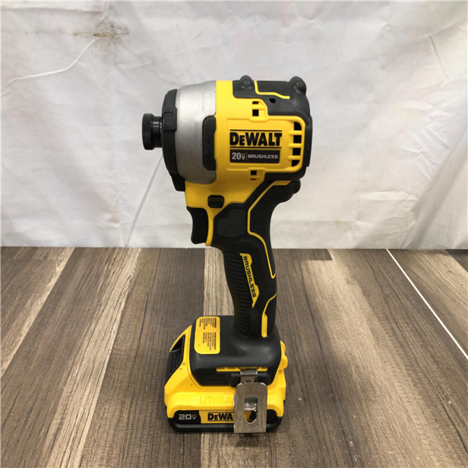 AS-IS DEWALT Atomic 20V Max Lithium-Ion Brushless Cordless Compact 1/4 in. Impact Driver Kit
