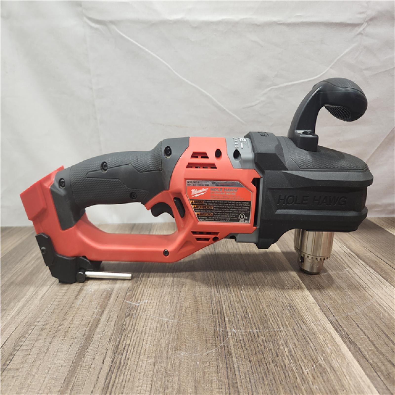 AS-IS- Milwaukee M18 18V Fuel Hole Hawg 1/2  Right Angle Drill (Tool-Only)