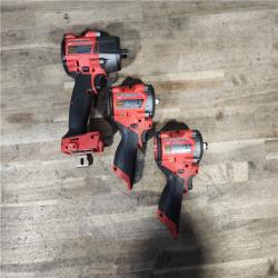 HOUSTON LOCATION - AS-IS MILWAUKEE 3 TOOL COMBO