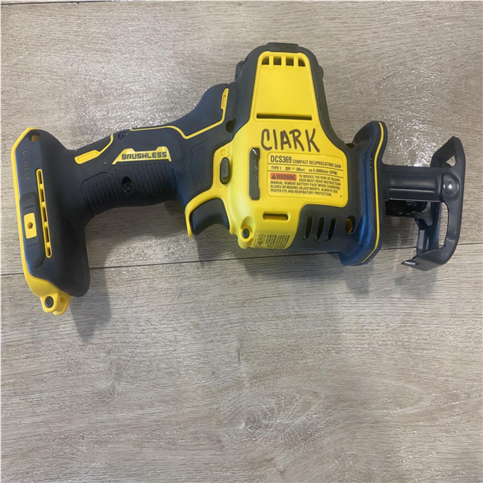 AS-IS DEWALT ATOMIC 20V MAX Cordless Brushless Compact Reciprocating Saw (Tool Only)