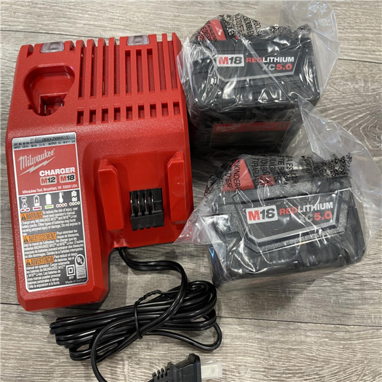 AS-IS Milwaukee M18 18-Volt Lithium-Ion XC Starter Kit
