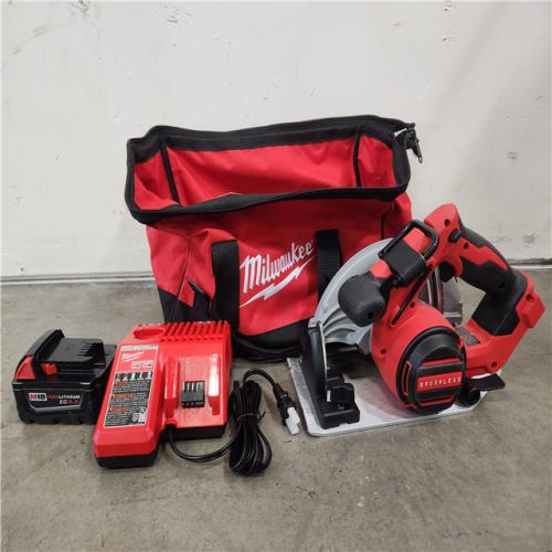 Phoenix Location NEW Milwaukee M18 18V Lithium-Ion Cordless 6-1/2 in. Circular Saw W/ M18 Starter Kit (1) 5.0Ah Battery, Charger and Bag