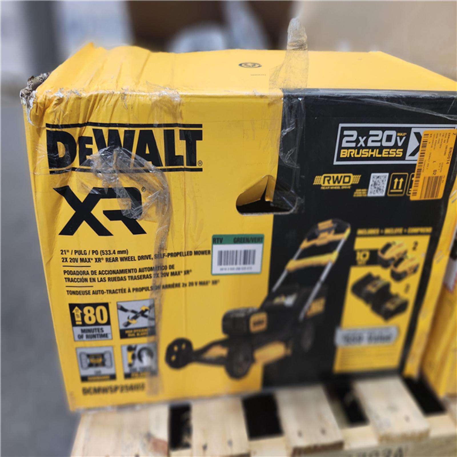 Dallas Location - As-Is 	2x20V MAX 21 in. Cordless Battery Powered Self Propelled Lawn Mower Kit with (2) 10 Ah Batteries and Chargers