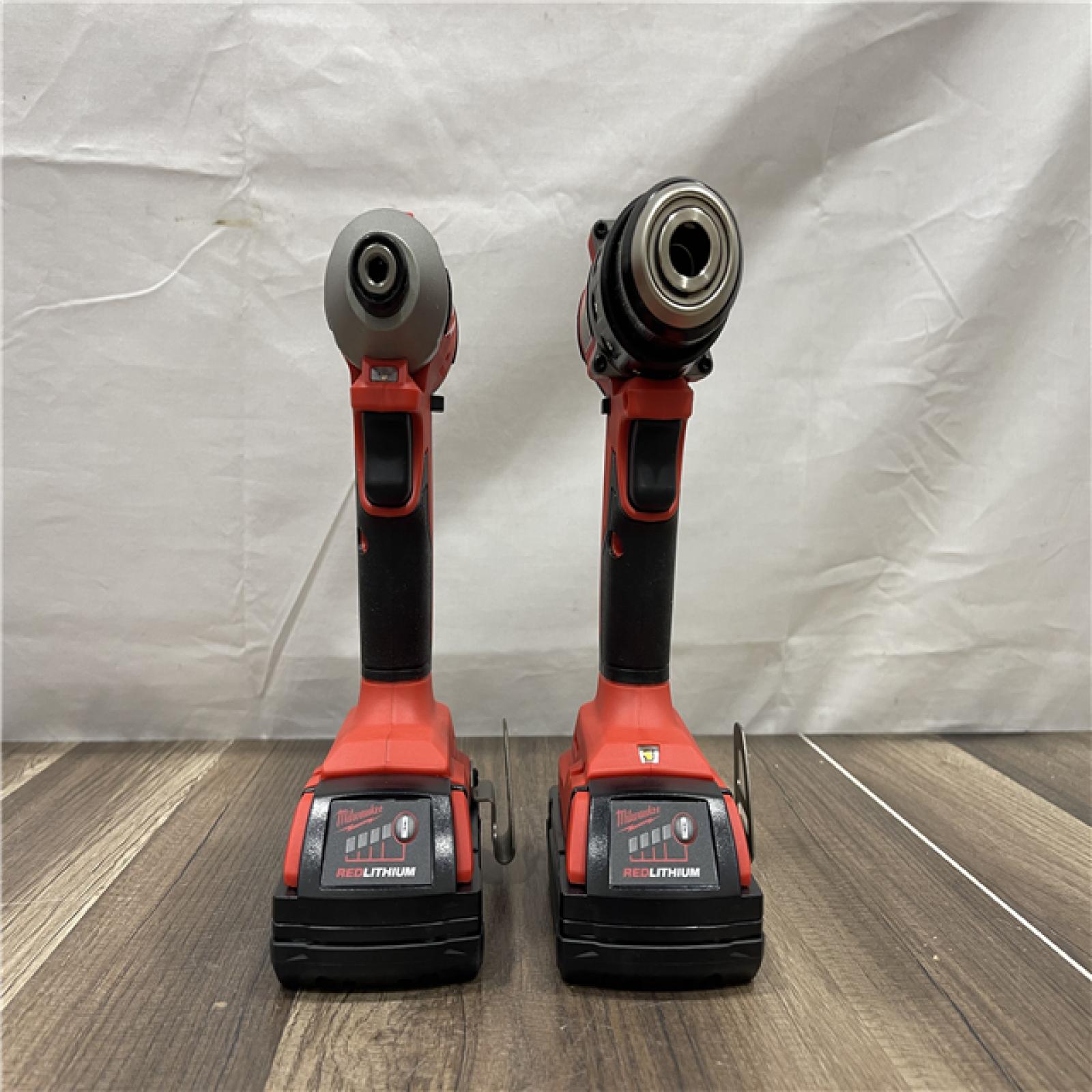 AS-IS Milwaukee M18 18V Lithium-Ion Brushless Cordless Compact Drill/Impact Combo Kit