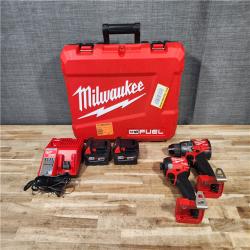 HOUSTON LOCATION - AS-IS Milwaukee FUEL 18V Lithium-Ion Brushless Cordless Hammer Drill and Impact Driver Combo Kit