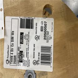 DALLAS LOCATION - Southwire 2,500 ft. 4 White Stranded CU SIMpull THHN Wire(SEE NOTES)