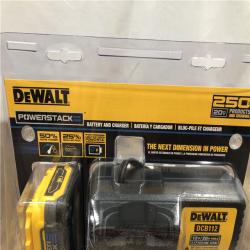 NEW- DEWALT 20V MAX XR POWERSTACK Lithium-Ion Battery Starter Kit