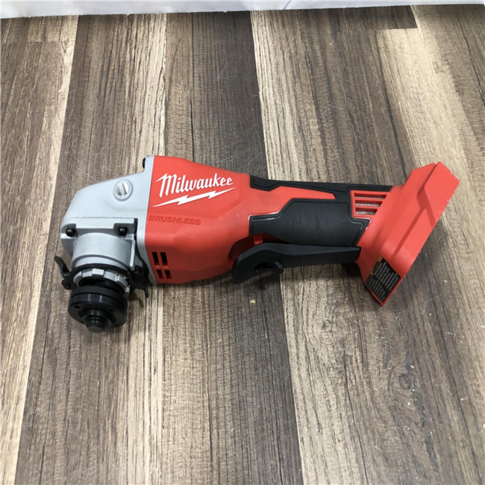 AS-IS Milwaukee 18V Lithium-Ion Brushless Cordless 4-1/2 in./5 in. Grinder w/Paddle Switch (Tool-Only)