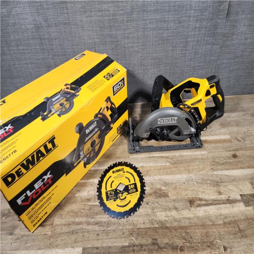 HOUSTON LOCATION - AS-IS (APPEARS LIKE NEW) DEWALT FLEXVOLT 60V MAX Cordless Brushless 7-1/4 in. Wormdrive Style Circular Saw (Tool Only)