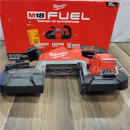 AS-IS  MILWAUKEE M18 FUEL 18V Lithium-Ion Brushless Cordless Deep Cut Band Saw (Tool-Only)