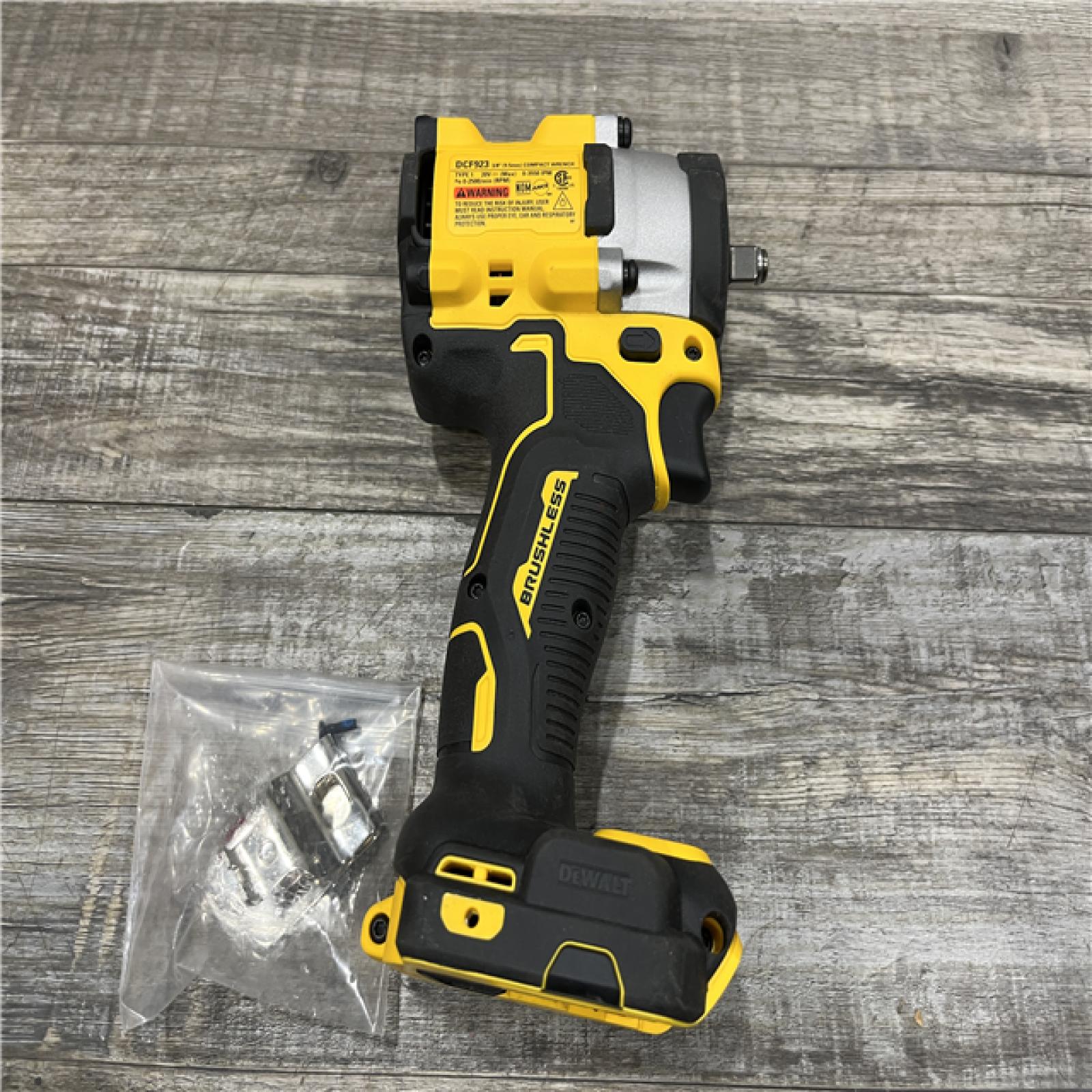 AS-IS DEWALT ATOMIC 20V MAX Cordless Brushless 3/8 in.Variable Speed Impact Wrench (Tool Only)