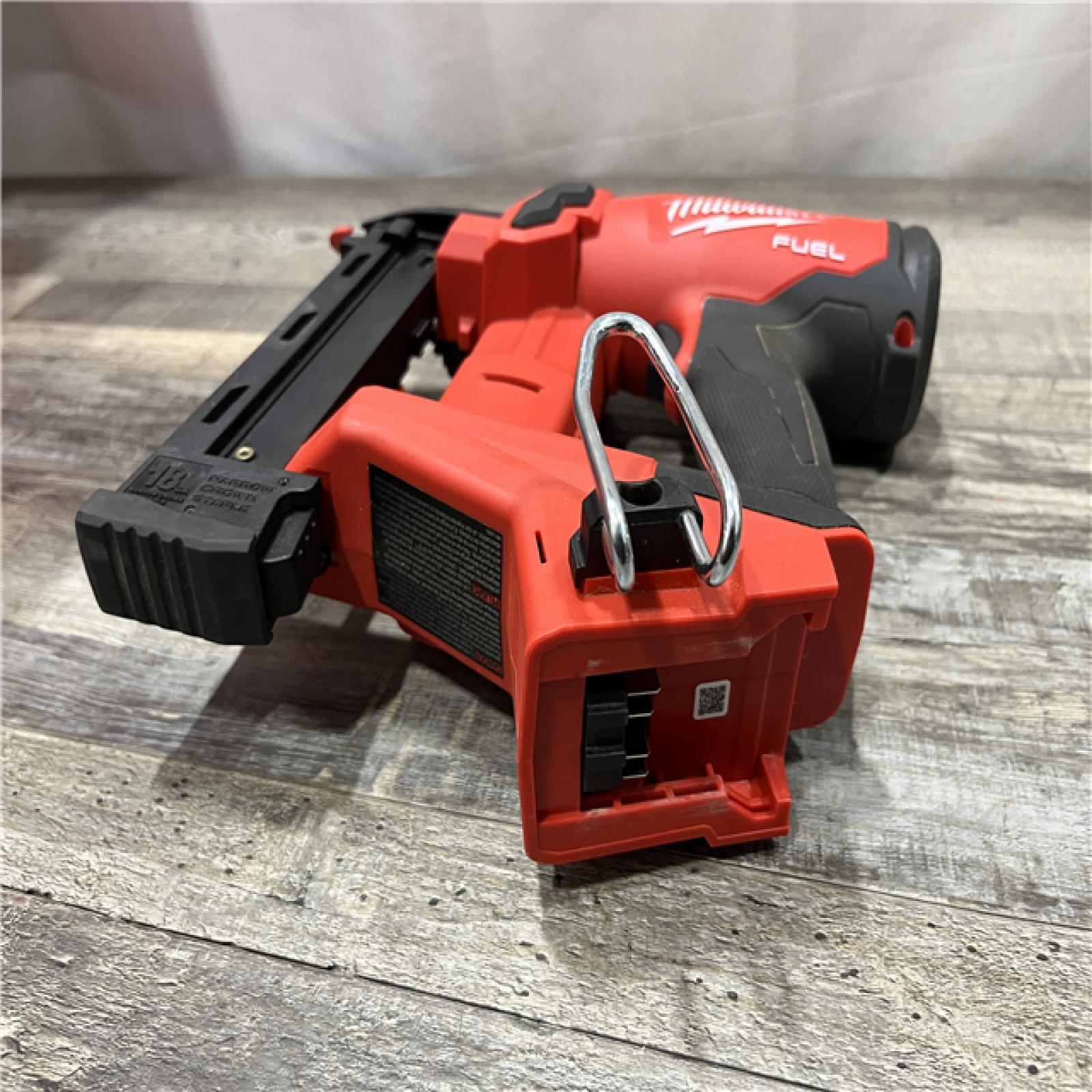 AS-IS Milwaukee FUEL 18-Volt Lithium-Ion Brushless Cordless 18-Gauge 1/4 in. Narrow Crown Stapler (Tool-Only)