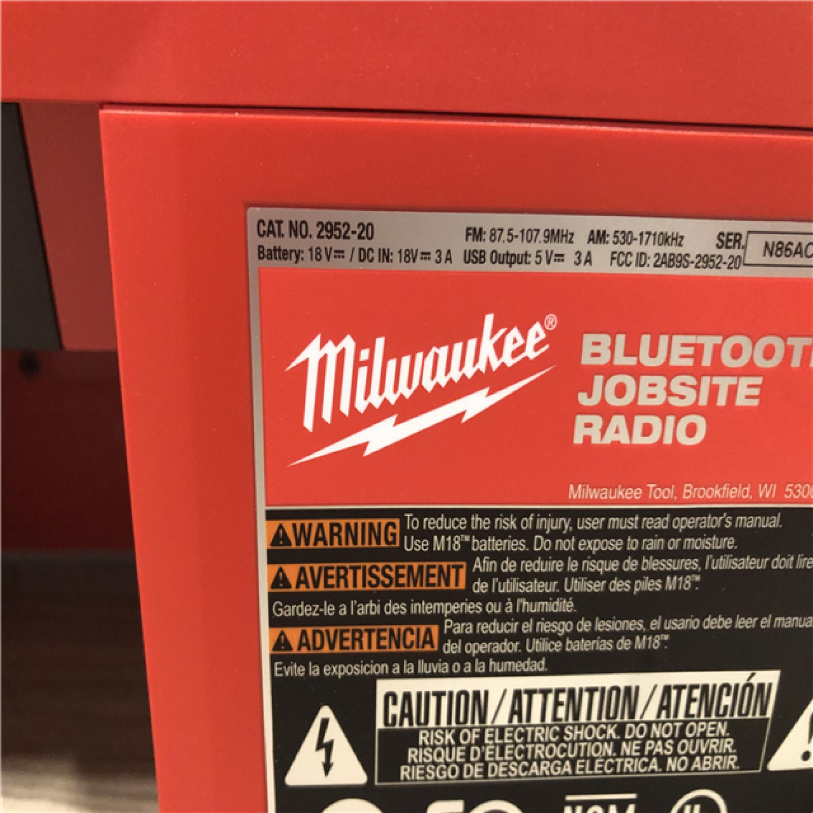 AS-IS Milwaukee 18V Lithium-Ion Cordless Jobsite Radio