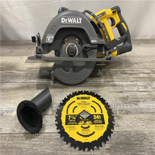 AS-IS DEWALT FLEXVOLT 60V MAX Cordless Brushless 7-1/4 in. Wormdrive Style Circular Saw (Tool Only)