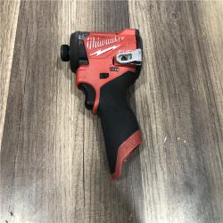 AS-IS Milwaukee  FUEL 12V Lithium-Ion Brushless Cordless 1/4 in. Hex Impact Driver (Tool-Only)