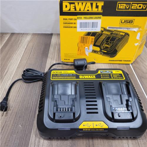 AS-IS DEWALT 12-Volt to 20-Volt MAX Lithium-Ion Dual Port Jobsite Fast Charging Station
