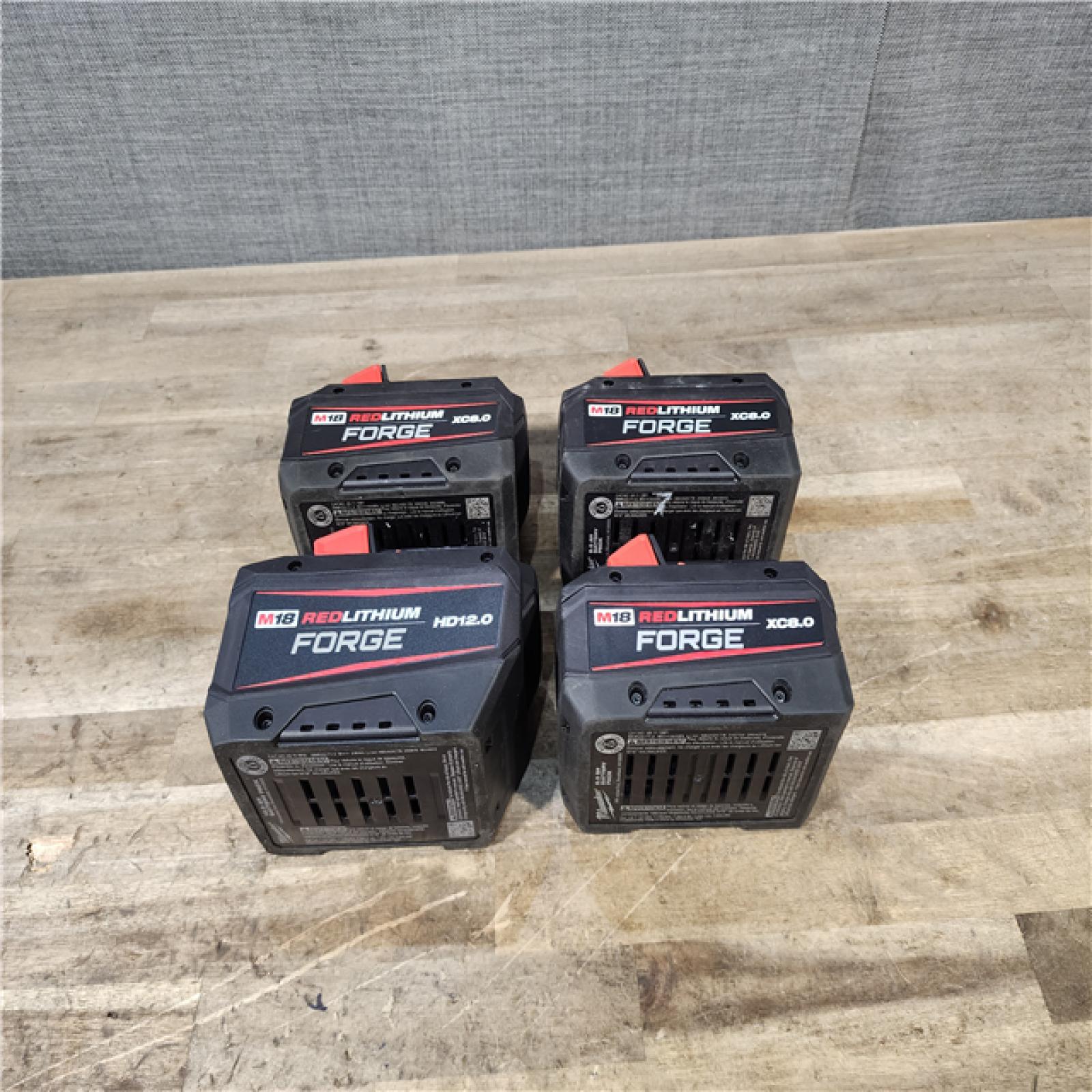 HOUSTON LOCATION - AS-IS MILWAUKEE FORGE BATTERY PACK QTY - 4