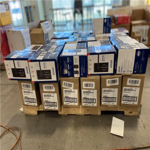 DALLAS LOCATION - Schlage Century Matte Black Touch Keyless Touchscreen Door Lock with Latitude Handle - 55 UNITS