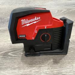 AS-IS Milwaukee Green 125 Ft. Cross Line and Plumb Points Laser Level Kit