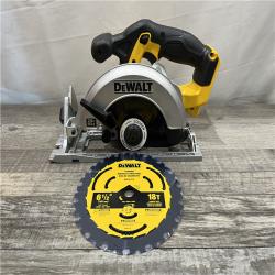 AS-IS DEWALT 20-Volt MAX Lithium-Ion Cordless 6-1/2 in. Circular Saw (Tool-Only)