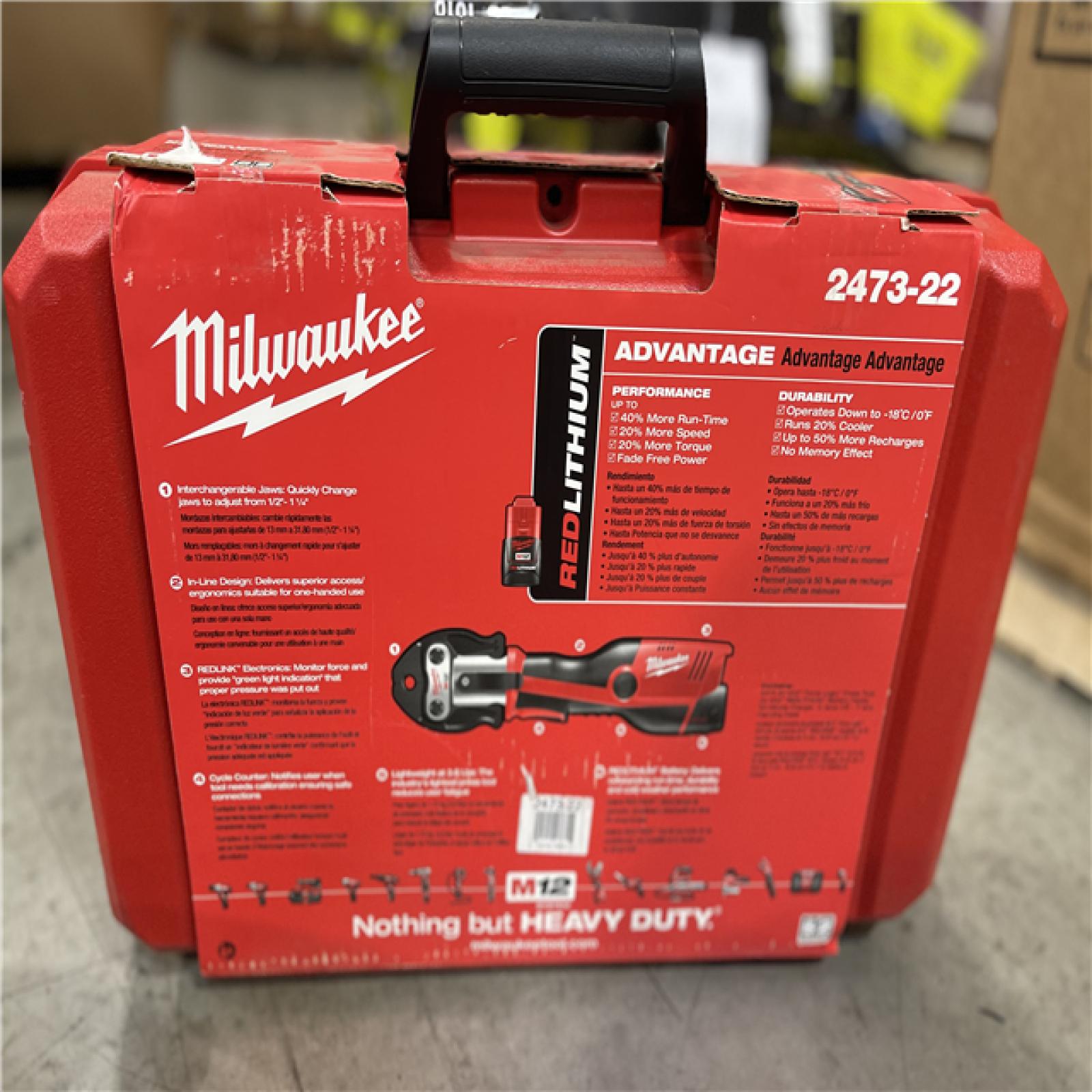NEW! MILWAUKEE M12 12-Volt Lithium-Ion Force Logic Cordless Press Tool Kit