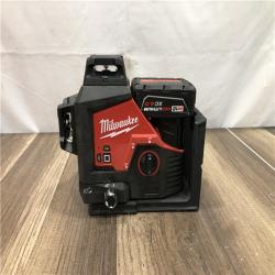 AS-IS Milwaukee 12-Volt Lithium-Ion Cordless Green 250 ft. 3-Plane Laser Level Kit